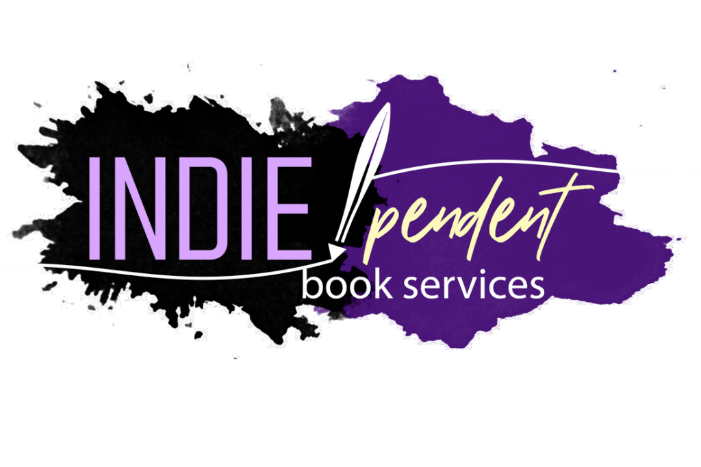 Logo showing IndiePendant Book Services on a purple background with Indie emphasized.  Click on image to go to the website